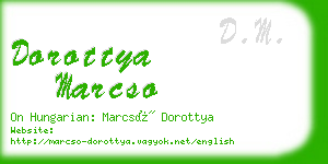 dorottya marcso business card